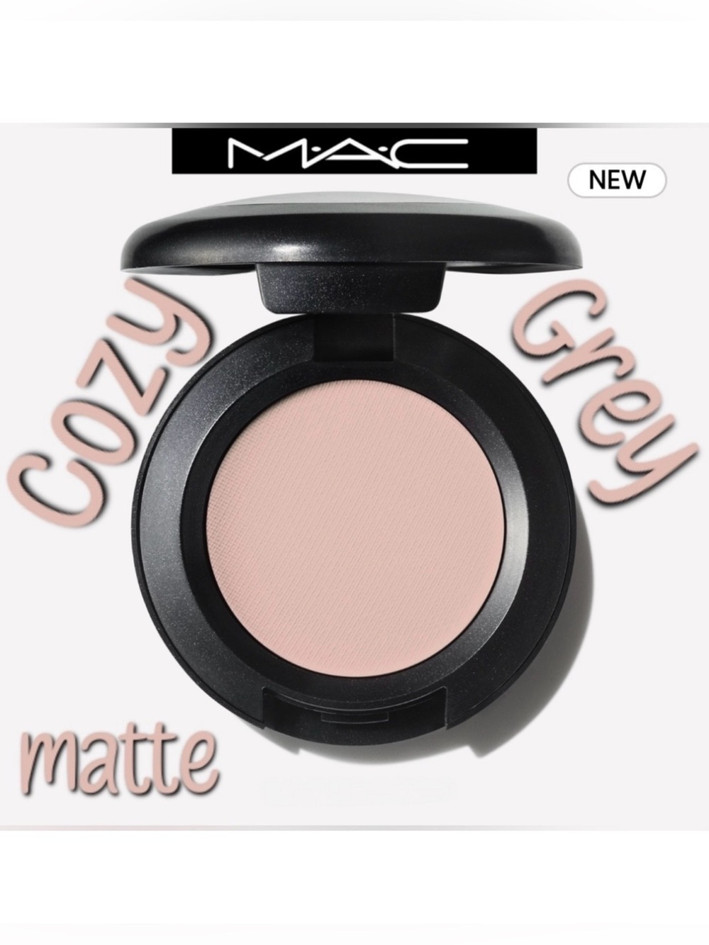 Mac Cosmetics Matte Eyeshadow Cozy Grey Brand New in Box Authentic